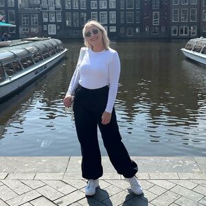 Black Adjustable Parachute Pants